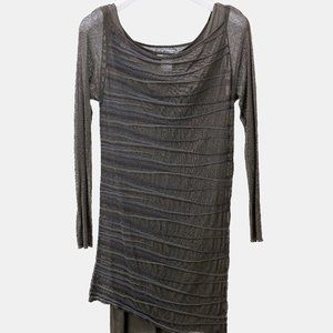 Sarah Pacini Asymmetrical Layered Dress